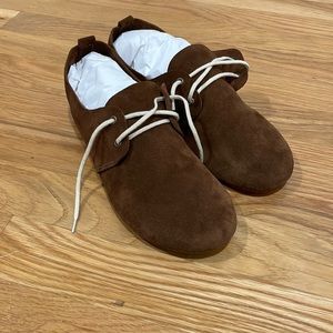 Zuzii brown suede leather oxfords